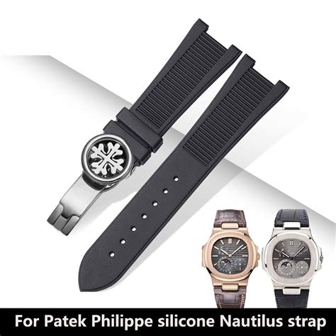 patek philippe silicone strap|patek philippe nautilus rubber strap.